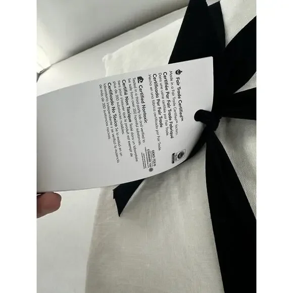 West Elm Duvet Cover Full/Queen European Flax Linen White 92x88 Machine … - Picture 3 of 6